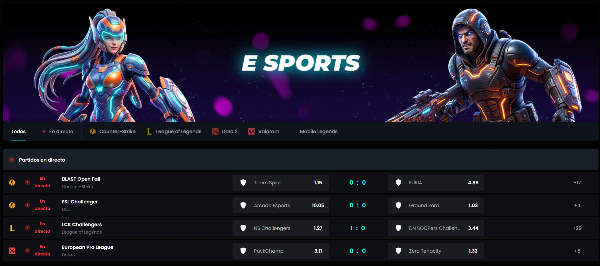 Cosmobet Casino apuestas deportivas y esports
